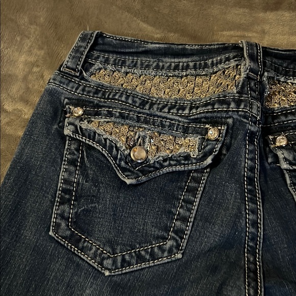 Miss Me Blue Boot Cut Jeans with Vintage Appeal - Picture 13 of 16